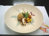 松茸の炊き合わせ